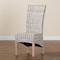 Baxton Studio Trianna Rustic Transitional Whitewashed Rattan and Natural Brown Finished Wood Dining Chair 207-12843 - alternate 3